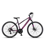 Mosso Legarda 2324-LSM 28 Jant 24 Vites 46 Cm Şehir Bisikleti - Mürdüm-Pembe