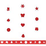 RedApple Şekilli Mini Boy Delgeç/Şekilgeç 1 cm Kar Tanesi