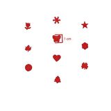 RedApple Şekilli Mini Boy Delgeç/Şekilgeç 1 cm Kar Tanesi
