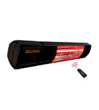 GOLDSUN AQUA PLUS 2000W KUMANDALI GÖZ YORMAYAN ELEKTRİKLİ ISITICI - SİYAH