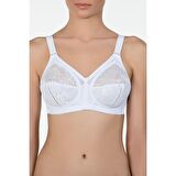 Kom Romance Toparlayıcı Dantel Sütyen - Beyaz