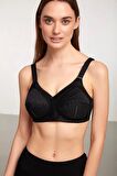 Kom Romance Toparlayıcı Dantel Sütyen - Siyah
