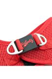 TailPetz Air Mesh Köpek Göğüs Tasması Kırmızı Large