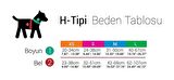 TailPetz H-Tip Splash S Küçük Irk Köpek Göğüs Tasması (Göğüs 32 cm x 51 Cm)