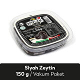 Kavlak Zeytin Gemlik Yağlı Salamura Siyah Zeytin Vakum Paket 150 Gr