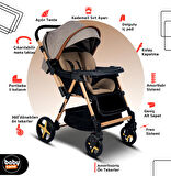 Baby Home 810 Xti Çift Yönlü Bebek Arabası Kahve