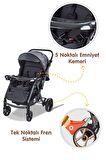 Baby Care Bc-500 Combo Maxi Pro Çift Yönlü Puset Siyah ( S )