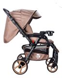 Baby Care Bc-500 Combo Maxi Pro Çift Yönlü Puset Kahve