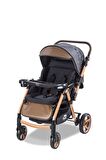 Baby Care Bc-500 Combo Maxi Pro Çift Yönlü Puset Gold/Siyah ( Z )