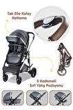 Baby Care BC-440 Collarado Chrome Çift Yönlü Travel Sistem Bebek Arabası