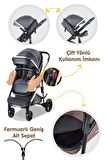 Baby Care BC-440 Collarado Chrome Çift Yönlü Travel Sistem Bebek Arabası