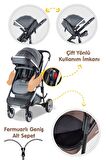 Baby Care BC-440 Collarado Chrome Çift Yönlü Travel Sistem Bebek Arabası
