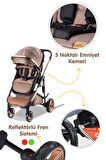 Baby Care BC-440 Collarado Chrome Çift Yönlü Travel Sistem Bebek Arabası