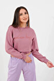 Crop Lastikli Sweat