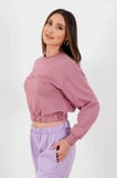 Crop Lastikli Sweat