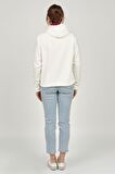 Fashion Friends Kapüşon Yaka Düz Ekru Kadın Sweatshırt 22K0373K1