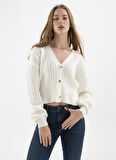 Fashion Friends Ekru Kadın Hırka 22K0210K1