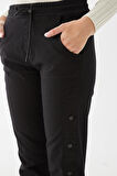Yanları Çıtçıtlı Jogger Pantolon