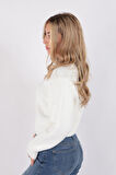 Fashion Friends 23K0490K1 Kadın Crop Kazak