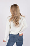 Fashion Friends 23K0490K1 Kadın Crop Kazak