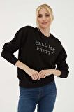 Fashıon Frıends Baskılı Kadın Sweat 23K0178K1
