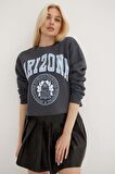 Fashıon Frıends Baskılı Crop Kadın Sweat 23K0176K1