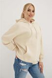 23K0090K1 Fashion Friends Kadın Sweat Bej