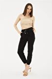 FASHION FRIENDS KADIN PAÇASI VE BELİ LASTİKLİ PANTOLON 24Y0009K1