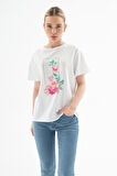 Fashion Friends 25Y0122K1 Kadın Baskılı T-Shirt