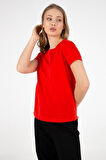 FASHION FRIENDS KADIN BİSİKLET YAKA T-SHİRT 25Y0933K1