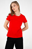 FASHION FRIENDS KADIN BİSİKLET YAKA T-SHİRT 25Y0933K1