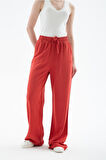 FASHION FRIENDS KADIN GENİŞ PAÇA KETEN PANTOLON 25Y0608K1