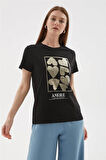 Fashion Friends 25Y0093K1 Kadın Baskılı T-Shirt