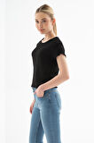 Fashion Friends 25Y0234K1 Kadın Dokulu Bluz