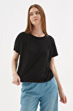 FASHION FRIENDS KADIN DÖKÜMLÜ CROP BLUZ 25Y0512K1