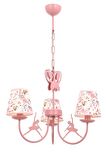 AVONNI AV-1416-BALLERINA Pembe Boyalı Modern Avize E14 Metal Kumaş 52cm