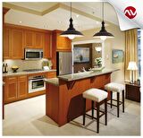 AVONNI AV-4100-M5-BSY Siyah Boyalı Modern Avize E27 Metal 35cm