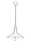 AVONNI AV-4100-M5-BSY Siyah Boyalı Modern Avize E27 Metal 35cm