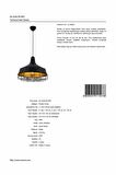 AVONNI AV-4106-M2-BSY Siyah Boyalı Modern Avize E27 Metal 40cm