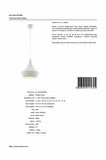 AVONNI AV-4106-M6-BBY Beyaz Boyalı Modern Avize E27 Metal 27cm