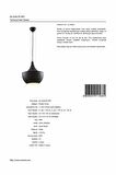 AVONNI AV-4106-M7-BSY Siyah Boyalı Modern Avize E27 Metal 40cm