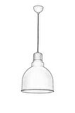 AVONNI AV-4100-A2-BSY-30 Siyah Boyalı Modern Avize E27 Metal Ahşap 30cm