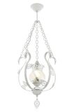 AVONNI AV-65119-T Beyaz Boyalı Klasik Avize E27 Metal Cam 30cm