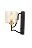 Avonni Ap-4161-1E Cam - Metal Eskitme İç Mekan Duvar Aplik 