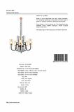 AVONNI AV-4163-5BSY Siyah Boyalı Modern Avize E27 Metal Cam 62cm