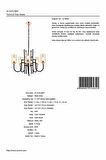 AVONNI AV-4163-5BSY Siyah Boyalı Modern Avize E27 Metal Cam 62cm
