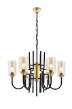 AVONNI AV-4163-6E Eskitme Kaplama Modern Avize E27 Metal Cam 62cm