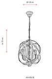 AVONNI AV-4183-3E Eskitme Kaplama Modern Avize E14 Metal 36cm