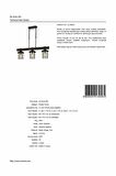 AVONNI AV-60002-3EY Eskitme Kaplama Modern Avize E27 Metal Ahşap Cam 75x15cm