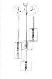 AVONNI AV-60043-4KT Krom Kaplama Modern Avize E14 Metal Cam 35cm